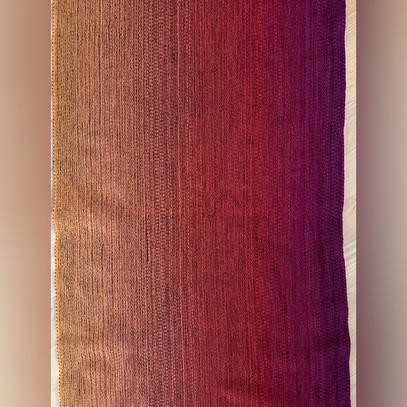 🎨Ombré 100% New Wool Scarf in Mustard/Orange/Pink | McKernan | Ireland 17”x80” - Picture 16 of 17